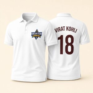 Polo Neck Cotton T-Shirt