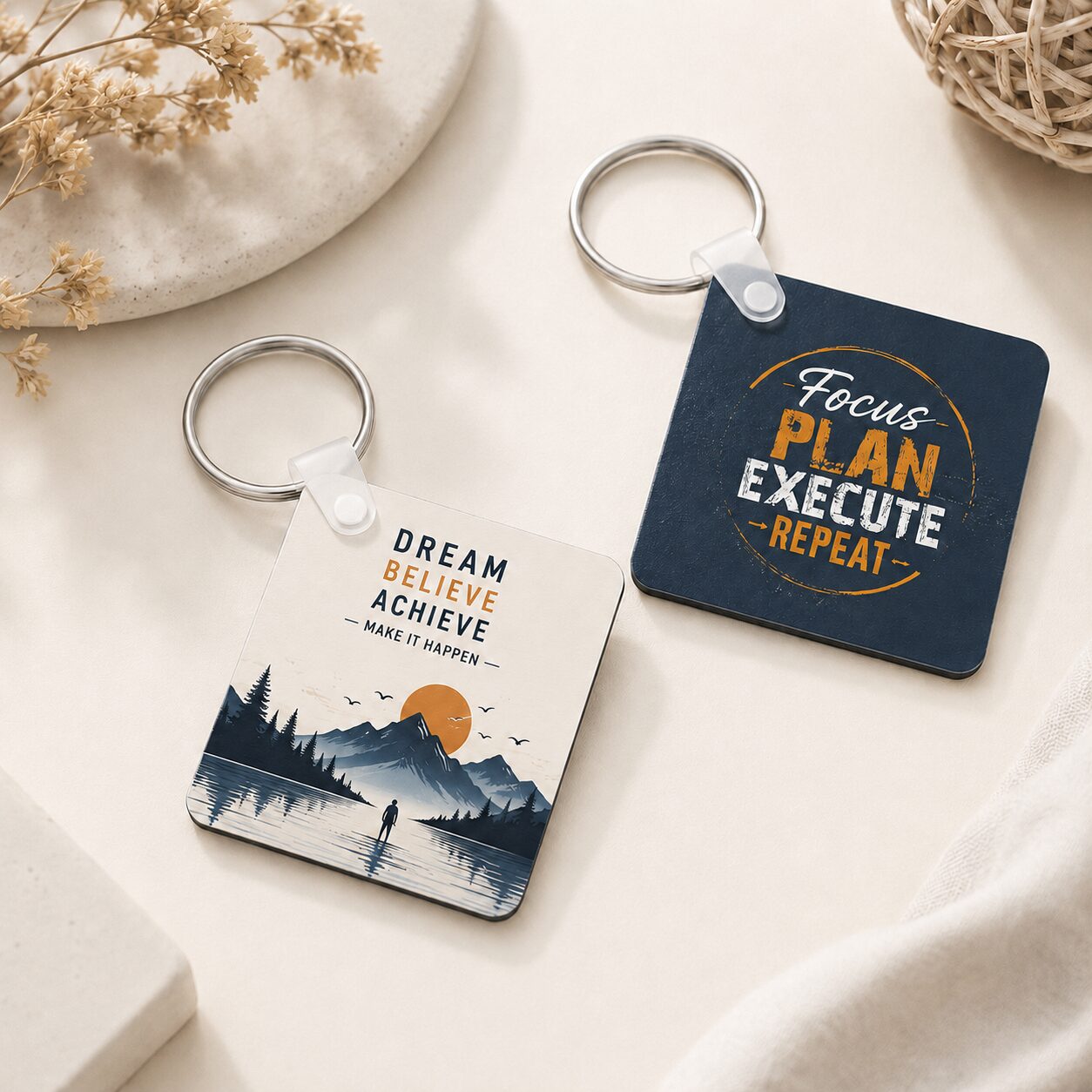 MDF Keychain