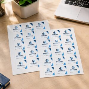 White Square Sticker