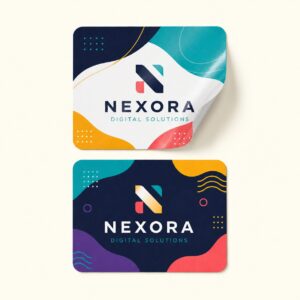 White Square Sticker