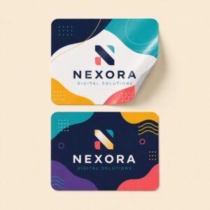 White Square Sticker