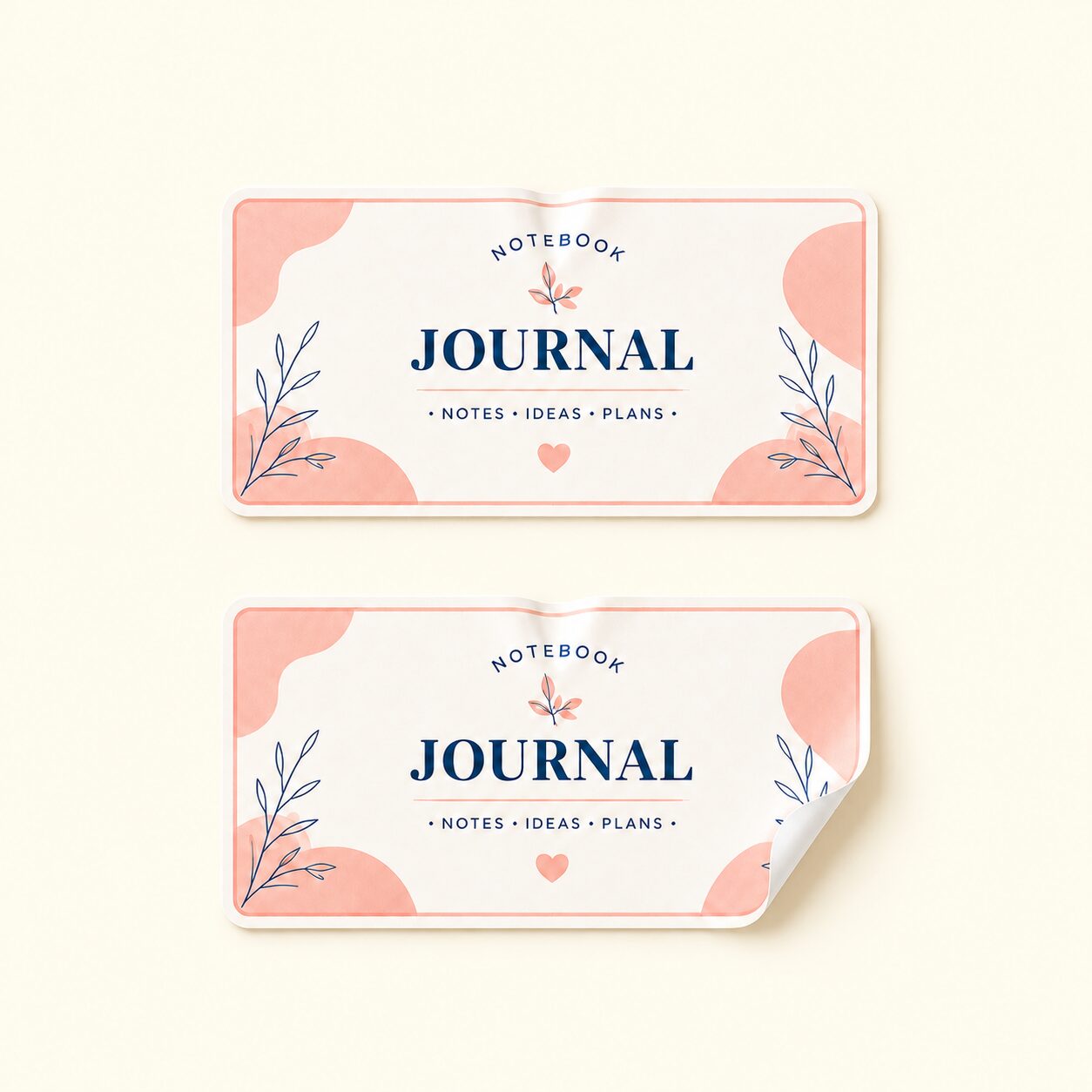 Non-Tearable Rectangle Sticker