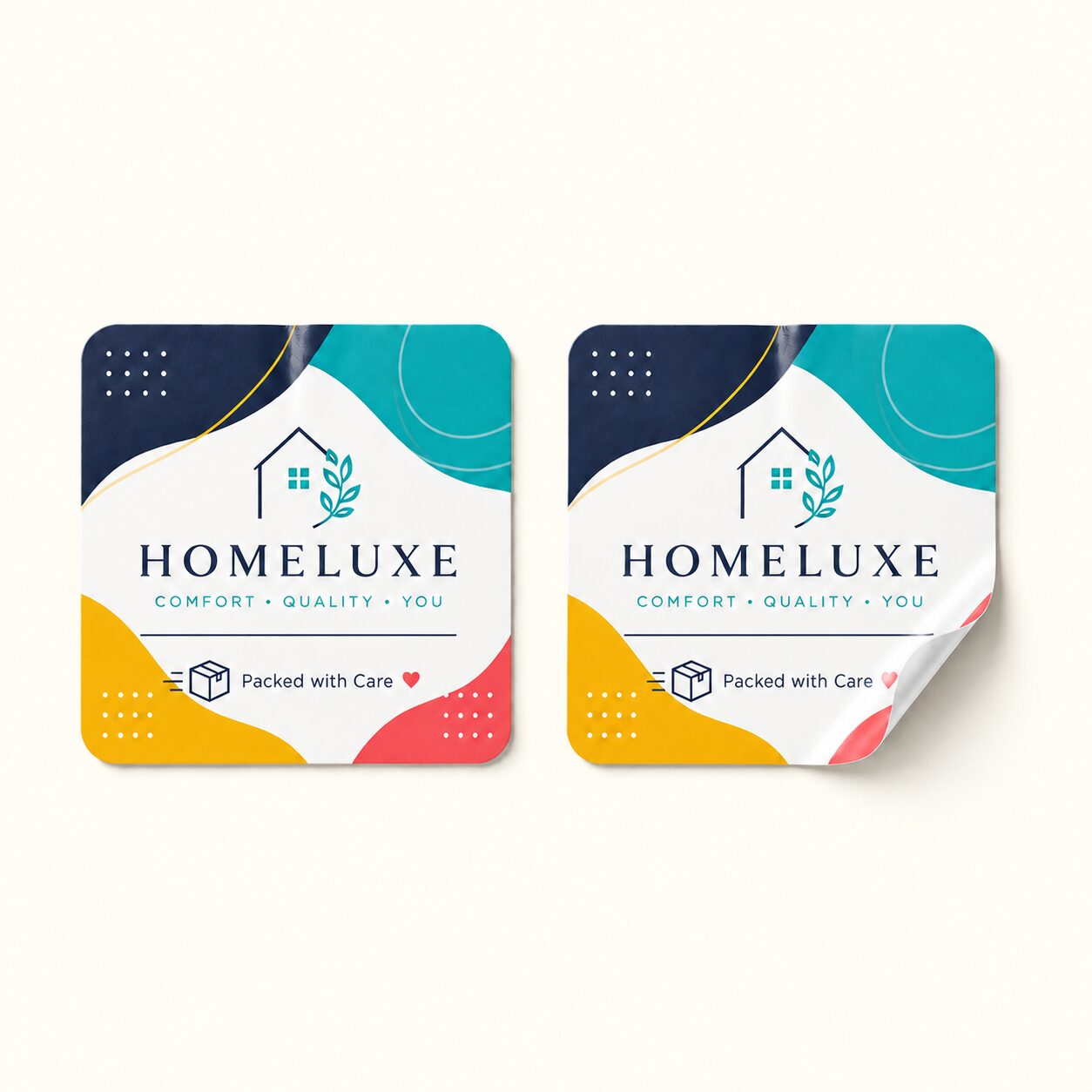 Non-Tearable Square Sticker