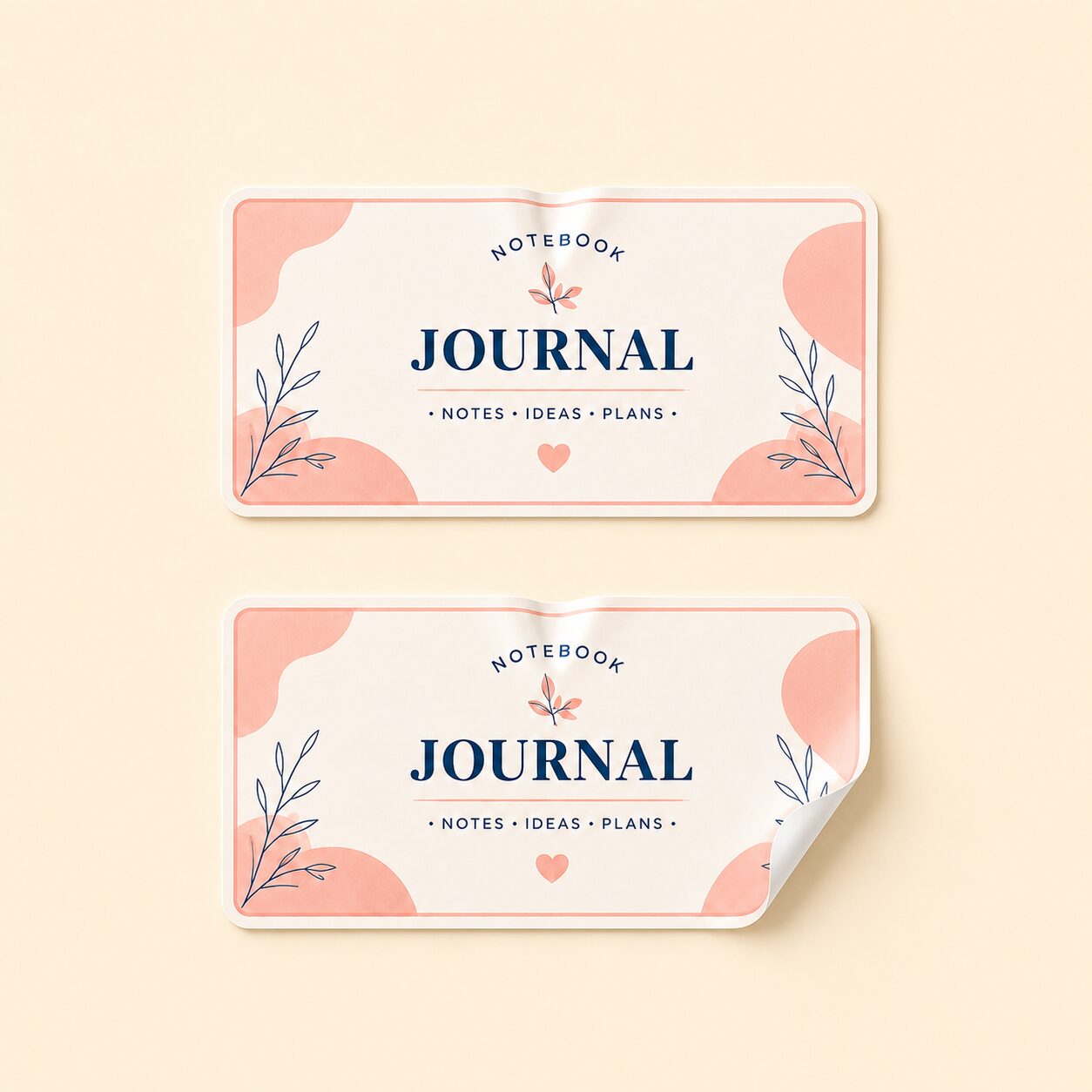 Non-Tearable Rectangle Sticker