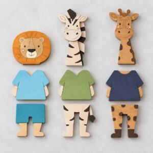 Boy Dress-Up Wooden Learning Puzzle