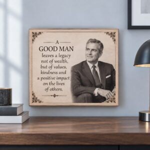 Personalized Portrait Engraved Wooden Plaque