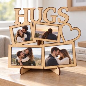 HUGS Personalized Couple Table Photo Frame