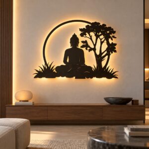 Buddha Tree LED Wall Art