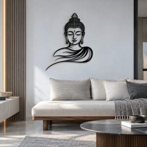 Buddha Meditation Silhouette Wall Art