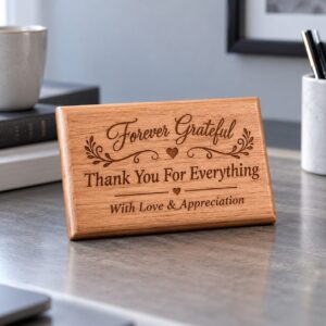 Best Father Personalized Engraved Wooden Plaque