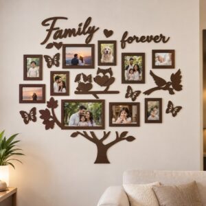 Family Forever Tree Photo Wall Art