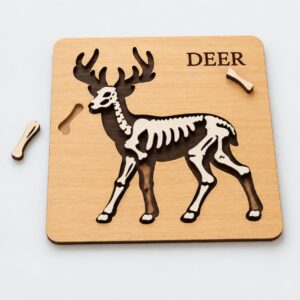 Deer Skeleton Learning Puzzle