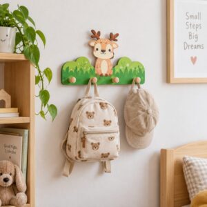 Deer Kids Wall Hook Rack
