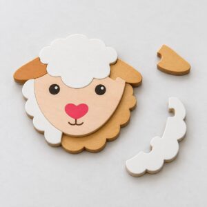 Sheep Shape Wooden Puzzle
