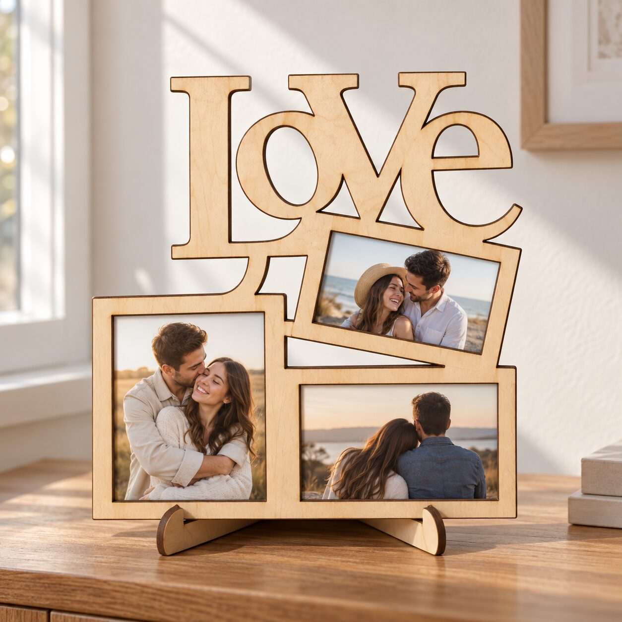 LOVE Couple Table Photo Frame