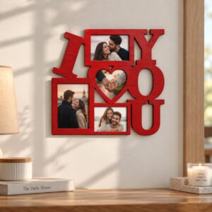 Red LOVE Couple Photo Frame