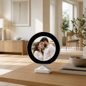 Round Magic Mirror Photo Lamp