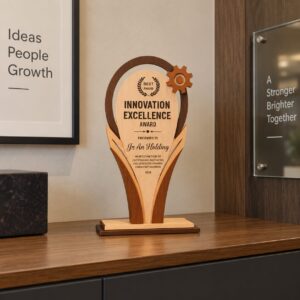 Innovation Excellence Wooden Trophy