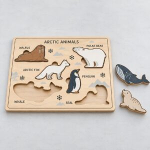 Arctic Animals Wooden Matching Puzzle