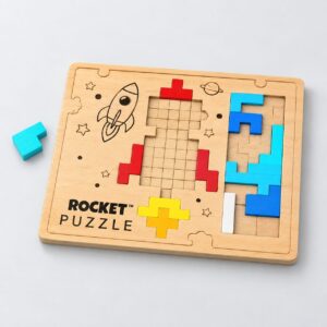 Pocket Tetris Wooden Puzzle