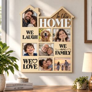 HOME Love Family Collage Wall Frame