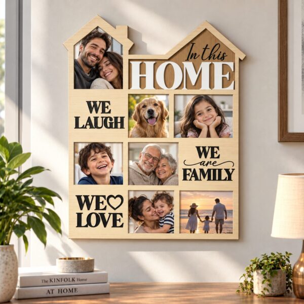 HOME Love Family Collage Wall Frame