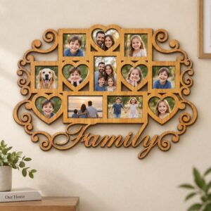 Ornate Family Collage Wall Frame
