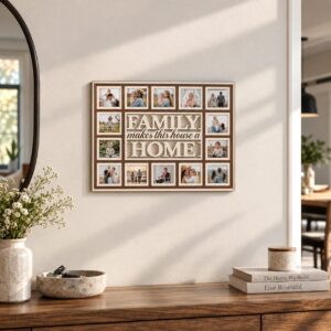 Minimal Grid Family Photo Wall Frame