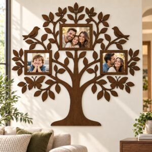 Personalized Photo Family Tree Wall Art