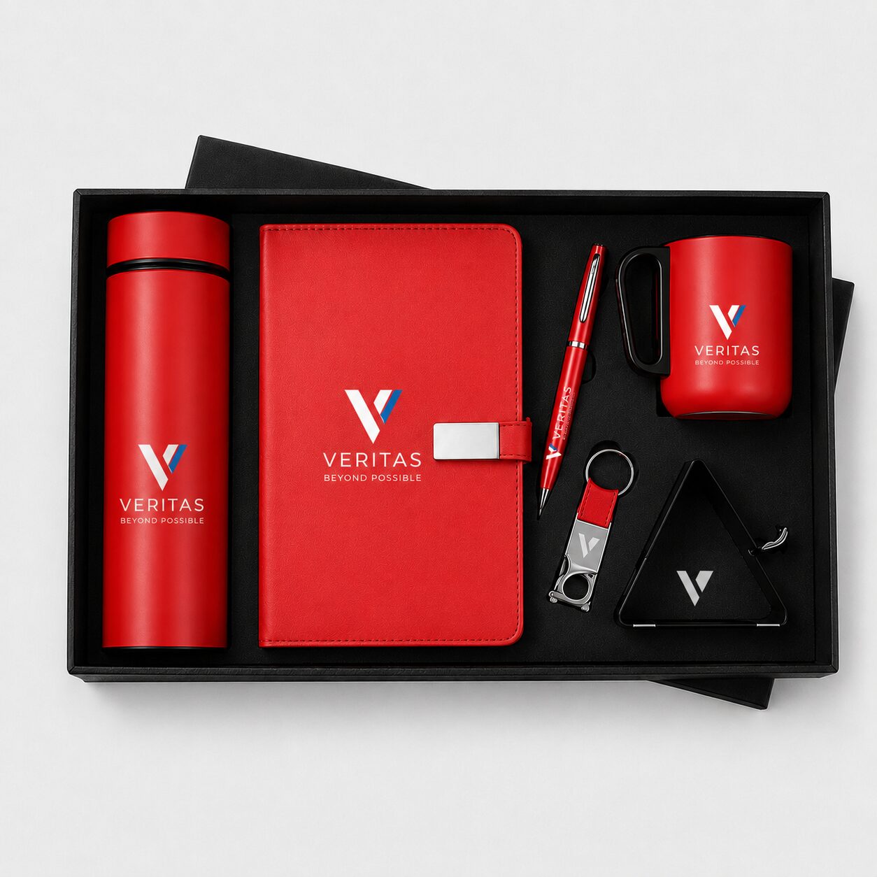 Executive 6-in-1 Red Corporate Gift Set
