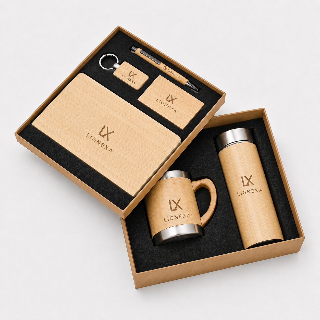 Luxury 6-in-1 Bamboo Gift Set