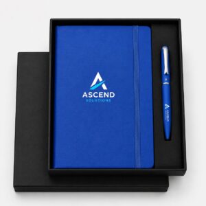 Classic Blue Notebook & Pen Gift Set