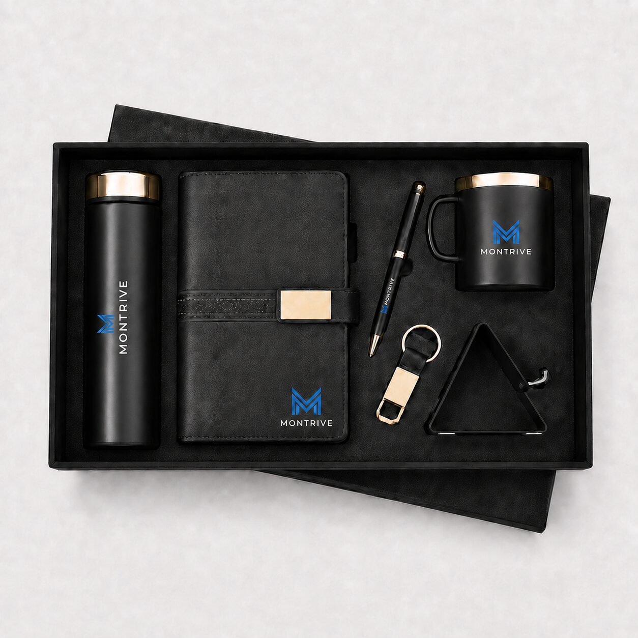 Premium 6-in-1 Black Executive Gift Set