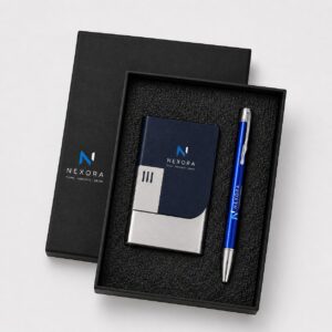 Executive Card Holder & Pen Gift Set