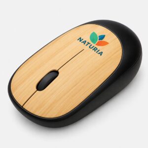 Bamboo-Finish Wireless Mouse