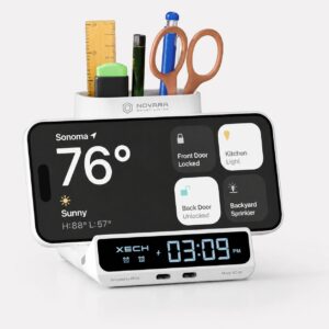 Smart Digital Desk Clock & Organizer Station